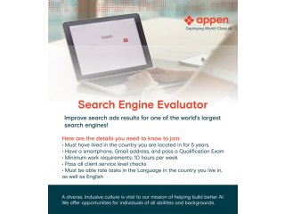 Search Ad Evaluators - Remote Work Anywhere in Belgium